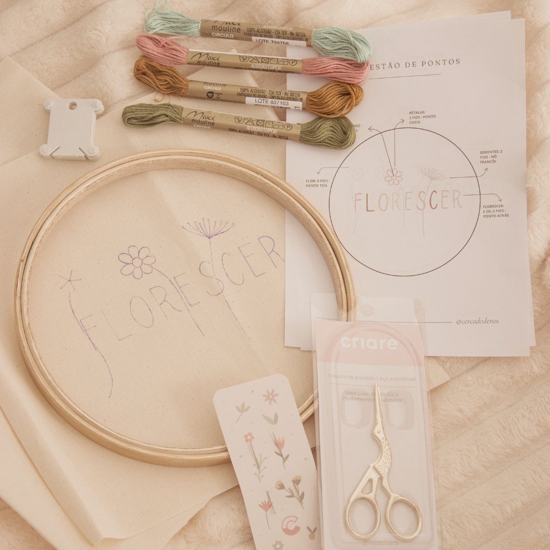 Kit Bordado para iniciantes