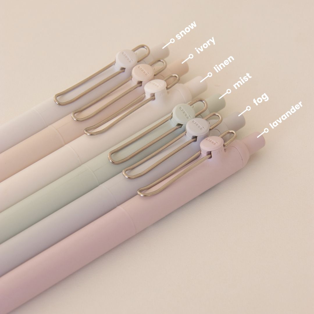 Kit 6 canetas Uniball Zento